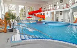 Bogács: Hotel Strand *** priamo prepojený s termálnymi kúpeľmi (8 bazénov) s neobmedzeným vstupom + polpenzia