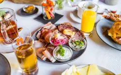 Restaurace, Boutique Hotel Bruggwirt ****, Tyrolsko