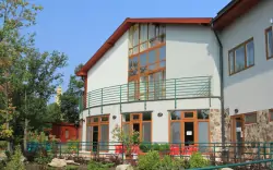Budova hotela, Sástó Hotel ***, Gyöngyös-Sástó, Matra, Maďarsko