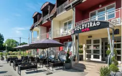 Kültéri terasz, Holdvirág Hotel ***, Sárvár