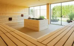 Interiér sauny, MJUS Resort & Thermal Park ****, Körmend , Maďarsko