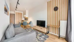 Obývací pokoj, Residence - Apartamenty Sun & Snow Jastrzębia Góra, Jastrzębia Góra, Polsko