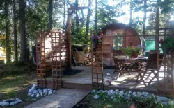 Kültéri szauna, Pension Concordia, Ramsau am Dachstein, Alpok, Ausztria