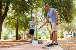 Minigolf hřiště, Hotel Hedera, Rabac, Chorvatsko