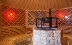 Sauna s lavicemi, Vulkán Wellness Hotel & Camping, Celldömölk , Celldömölk, Maďarsko