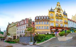 Karlovy Vary, lázeňské město, kolonáda