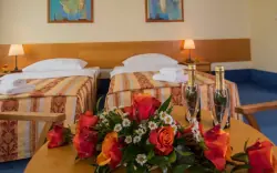 Az Executive szoba kényelmesen felszerelt, Top Hotel Praha
