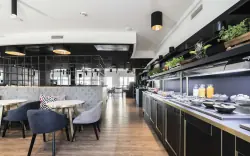Reštaurácia, Abasto Hotel Feldmoching, Mníchov, Nemecko