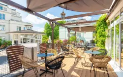 Terasa, SEETELHOTEL Pommerscher Hof, Balt, Nemecko