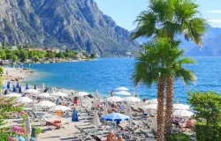 Pláž, Hotel Cristina ***, Limone Sul Garda BS, Taliansko