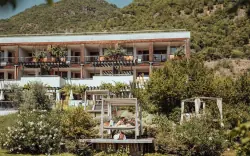 A Biohotel theiner's garten **** külső része, Gargazzone BZ, Olaszország