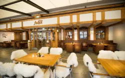Restaurace s kožešinami, Hotel Auhof ****, Grossarl, Rakousko
