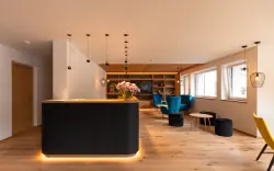 Recepcja hotelu, Am Brunnen Apartments, Natz Schabs