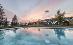 Basen zewnętrzny, Wellness & Vital-Hotel Erica ****, Deutschnofen, Włochy