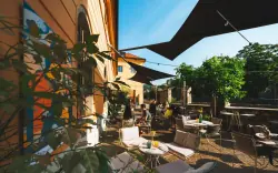 Terasa, Hotel Alter Schlachthof, Brixen, Taliansko