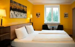 Hotelový pokoj, Maiers Hotel, Bayerisch Eisenstein, Německo