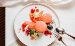 Deser na talerzu, Der Eisvogel – Wellness- & Genusshotel ****, Bad Gögging, Niemcy