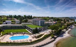 Sever Itálie v Park Hotelu Casimiro **** přímo na břehu Gardského jezera + polopenze, bazény, wellness a hudba