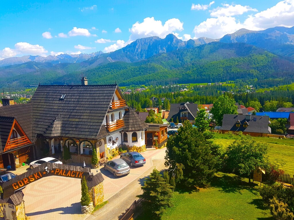 Horská chata s výhledem, Komplex Górski Pałacyk ***, Kościelisko, Polské Tatry, Polsko