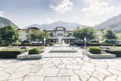 Hotel s fontánou, Alpenpalace Luxury Hideaway & Spa Retreat *****, Ahrntal