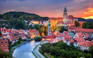 Český Krumlov, součást Seznamu UNESCO
