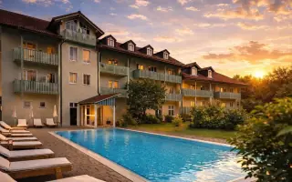 Hotel s bazénem, Hotel Ahornhof ***superior, Lindberg, Německo