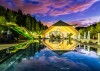 Éjszakai medence, NaturHotel Snovik ****, Laze v Tuhinju, Savinja Alpok, Szlovénia