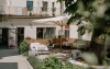 Kültéri terasz, Boutiquehotel Zum Goldenen Hirschen, Gmunden, Ausztria