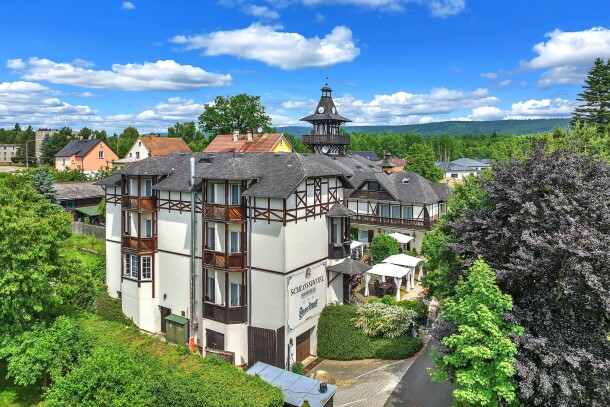 Hotelová budova, Schlosshotel Marienbad ***, Velká Hleďsebe - Mariánské Lázně, Mariánské Lázně, Česko