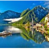 Jezioro i miasto Hallstatt