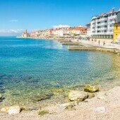 Piran strandjai