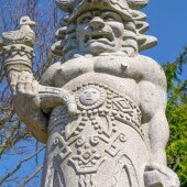 Radegast szobra a Radhošt' hegyen