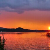 Máchovo jezero v létě